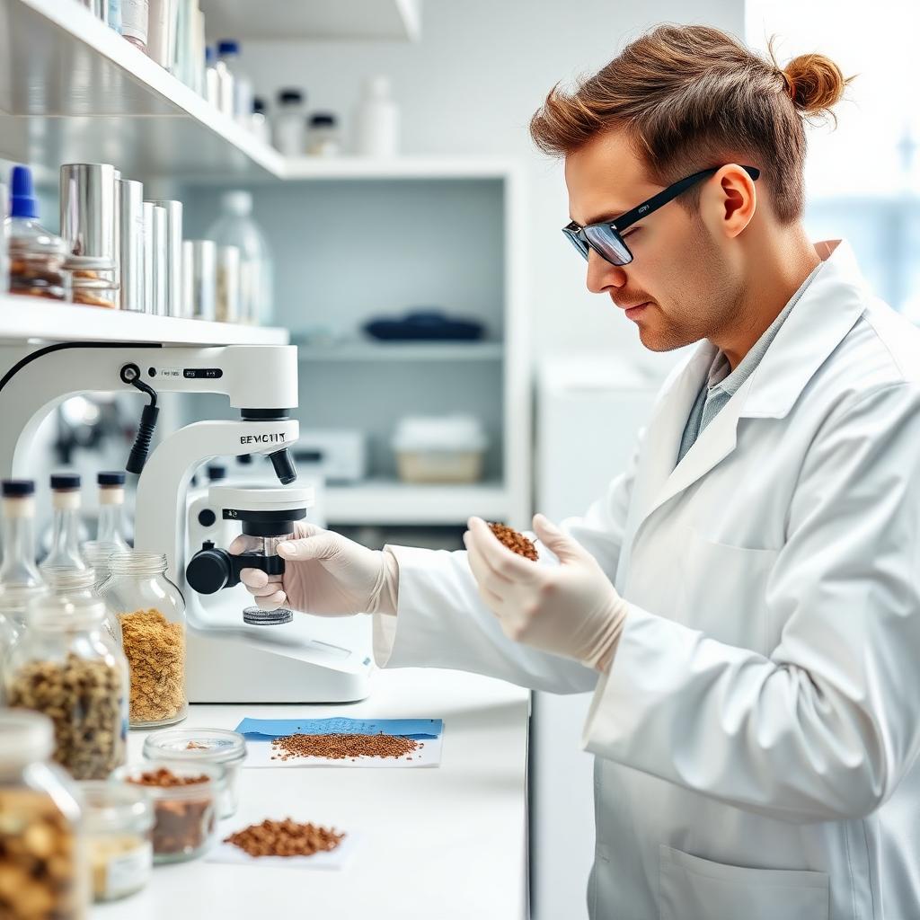 Food quality control laboratory analysis